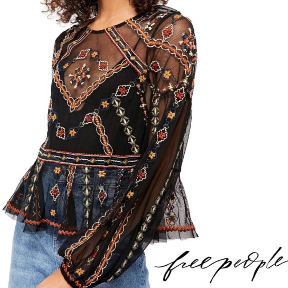 Free People Give A Little Mesh Top